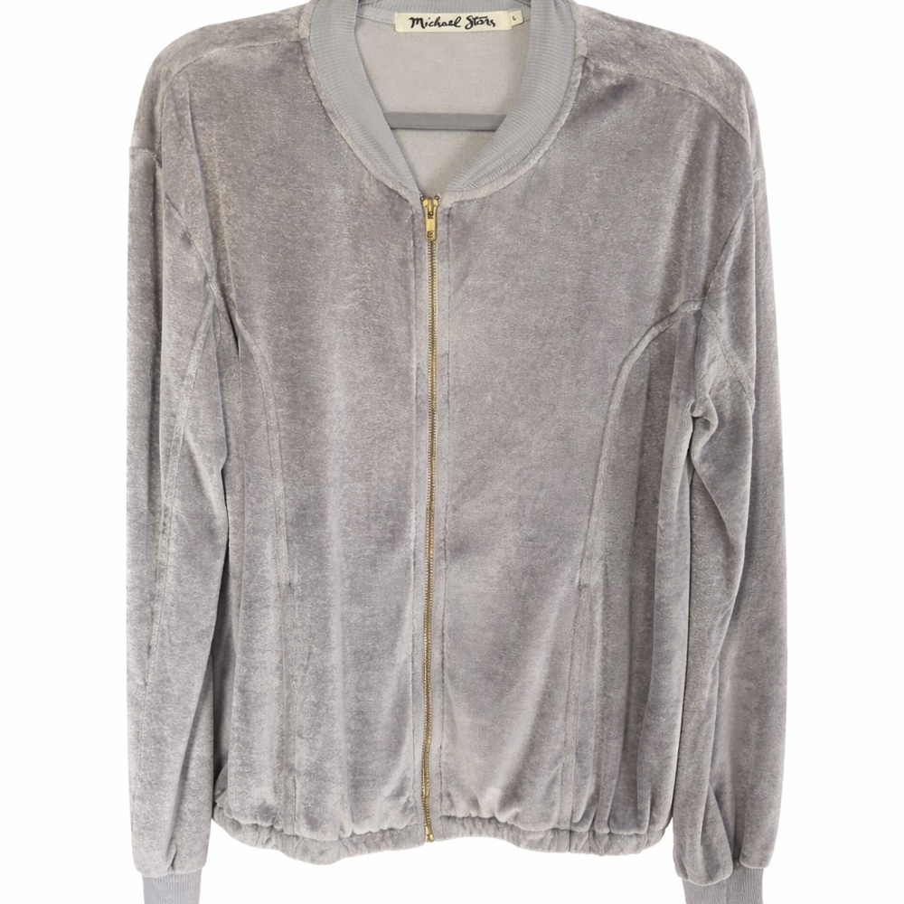 Michael Kors Silver Bomber Jacket